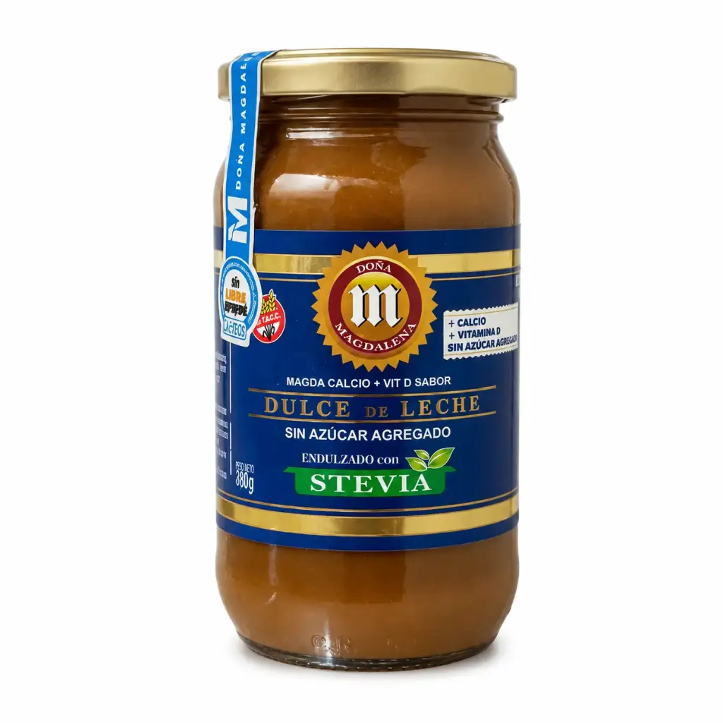 DULCE DE LECHE DOÑA MAGDALENA SIN AZUCAR C STEVIA x 400GR Azul
