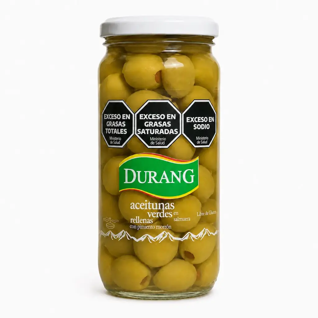 ACEITUNAS VERDES RELLENAS c/ MORRON x 200g