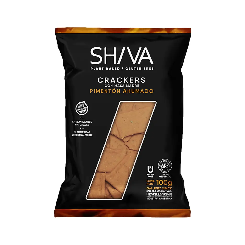 CRACKERS DE PIMENTON AHUMADO "SHIVA" x 100G