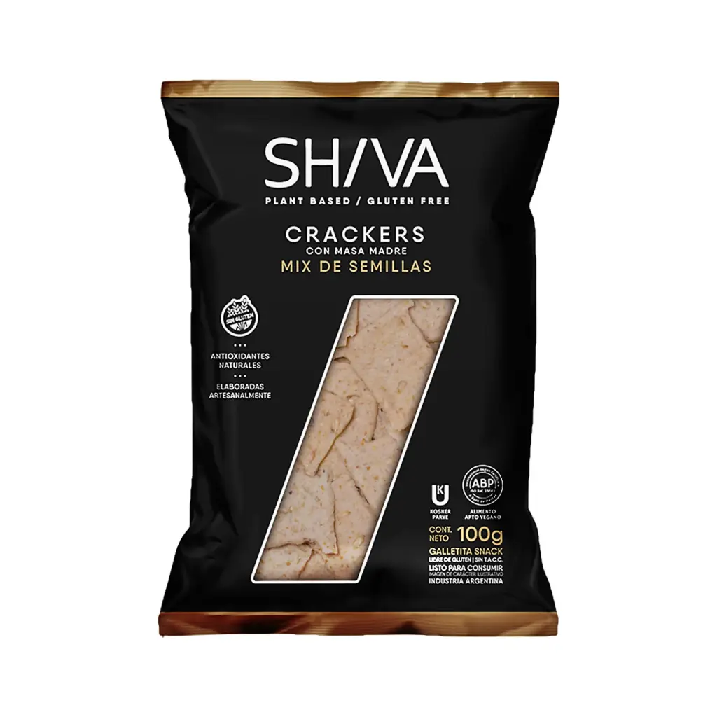 CRACKERS DE MIX SEMILLAS "SHIVA" x 100G