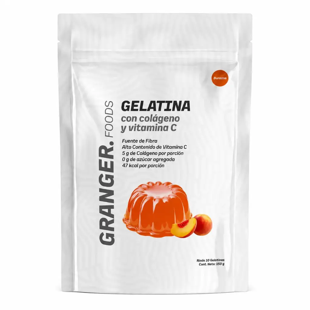 GELATINA SABOR DURAZNO "GRANGER" X 150 GRS