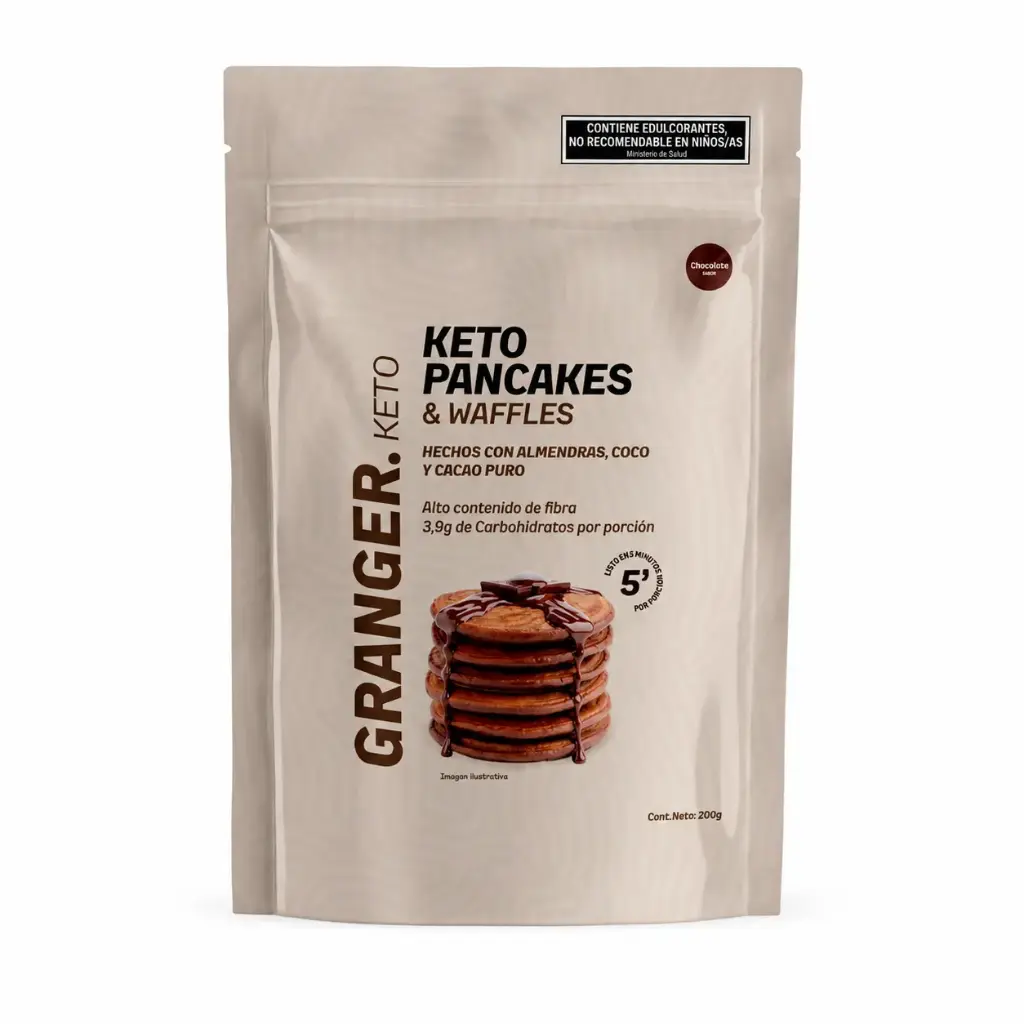 KETO WAFLE PANCAKES "GRANGER" CHOCOLATE X 200G