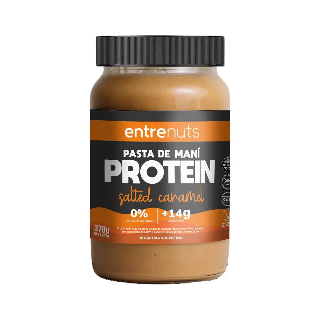 PASTA DE MANI PROTEIN SALTED CARAMEL "ENTRENUTS" X 370G