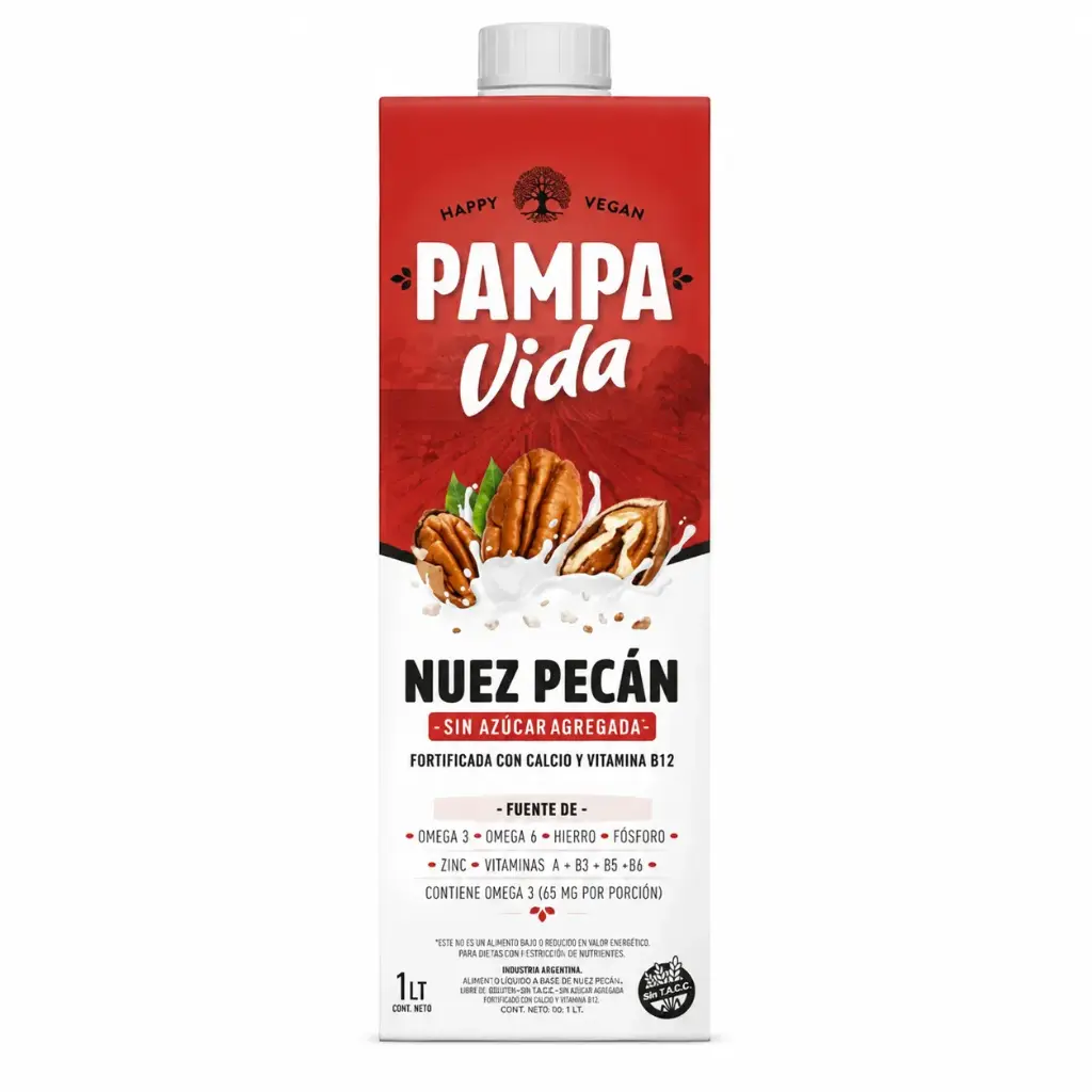 LECHE DE ALMENDRAS PAMPA VIDA PECAN X LT