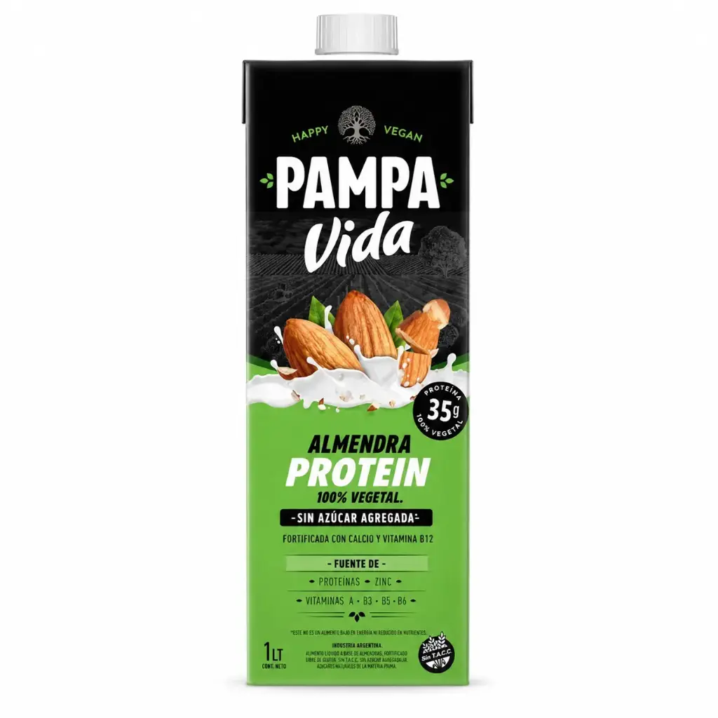 LECHE DE ALMENDRAS PAMPA VIDA PROTEICA X LT