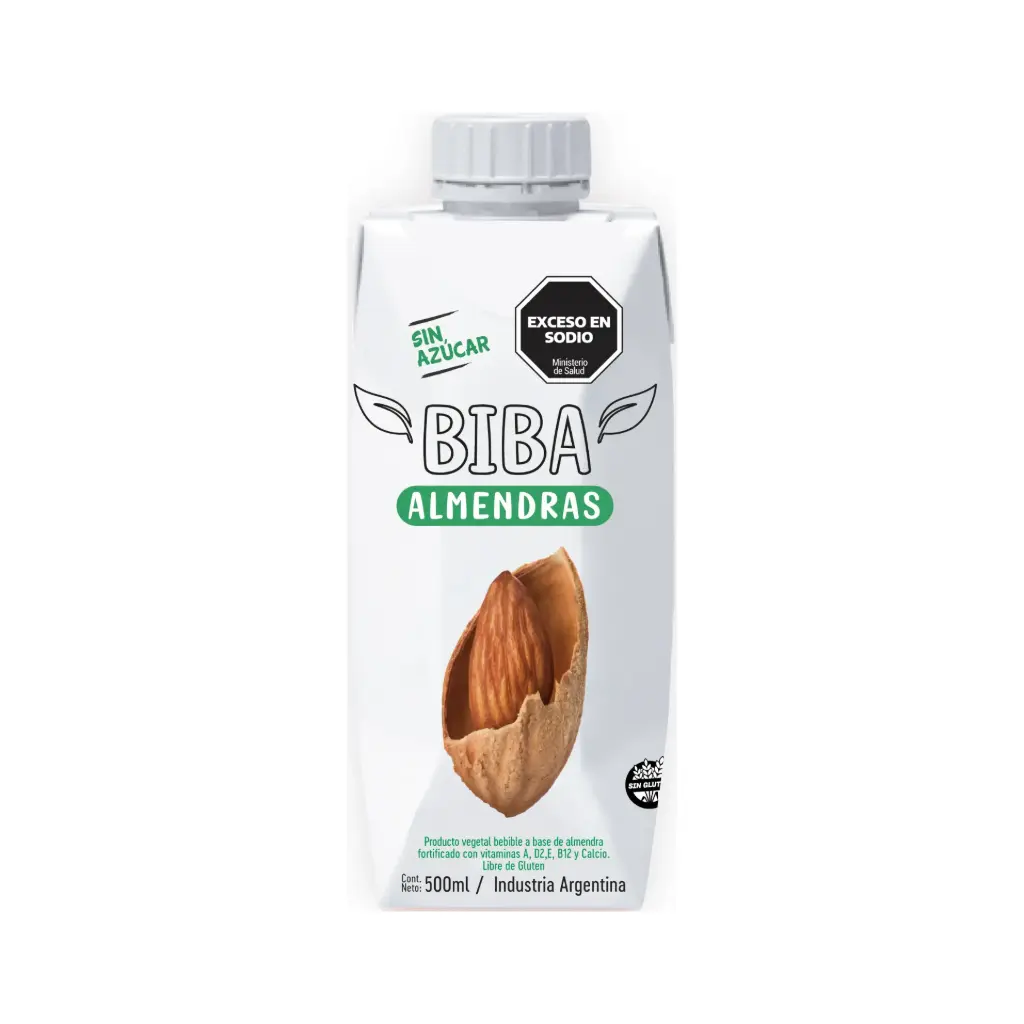 LECHE DE ALMENDRAS "BIBA" ORIGINAL X 500 ML