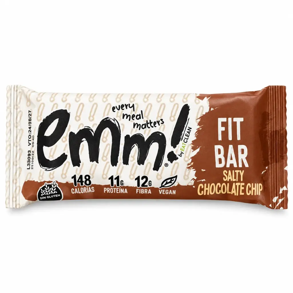 FIT BAR "EMM" SABOR SALTY CHOCOLATE 10 Unid x 45G