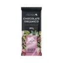 Barra de Chocolate Organico 80% x 100G